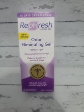 1 RepHresh Odor Eliminating Vaginal GeL 4 Applicators  EXP 08/2024  SEALED BOX