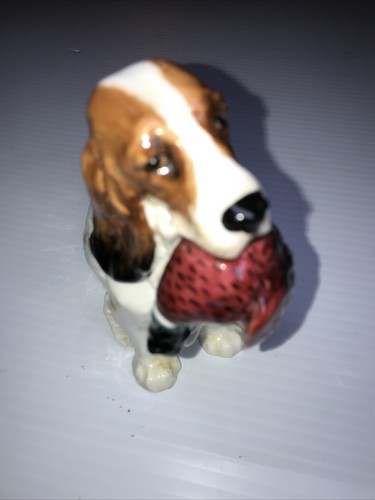 Statuina vintage Royal Doulton Cocker Spaniel che porta un fagiano 5,5" - Foto 4 di 12