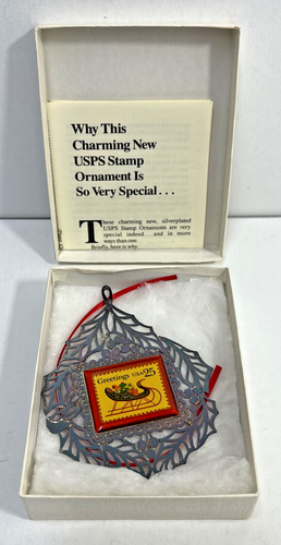1989 USPS Stamp Ornament - U.S. Christmas Stamp (Limited Ed., Christmas Ed.) - Picture 1 of 8