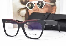 Yohji Yamamoto Eyeglasses        Matte Black Cat Eye 50-20-140 1030 002