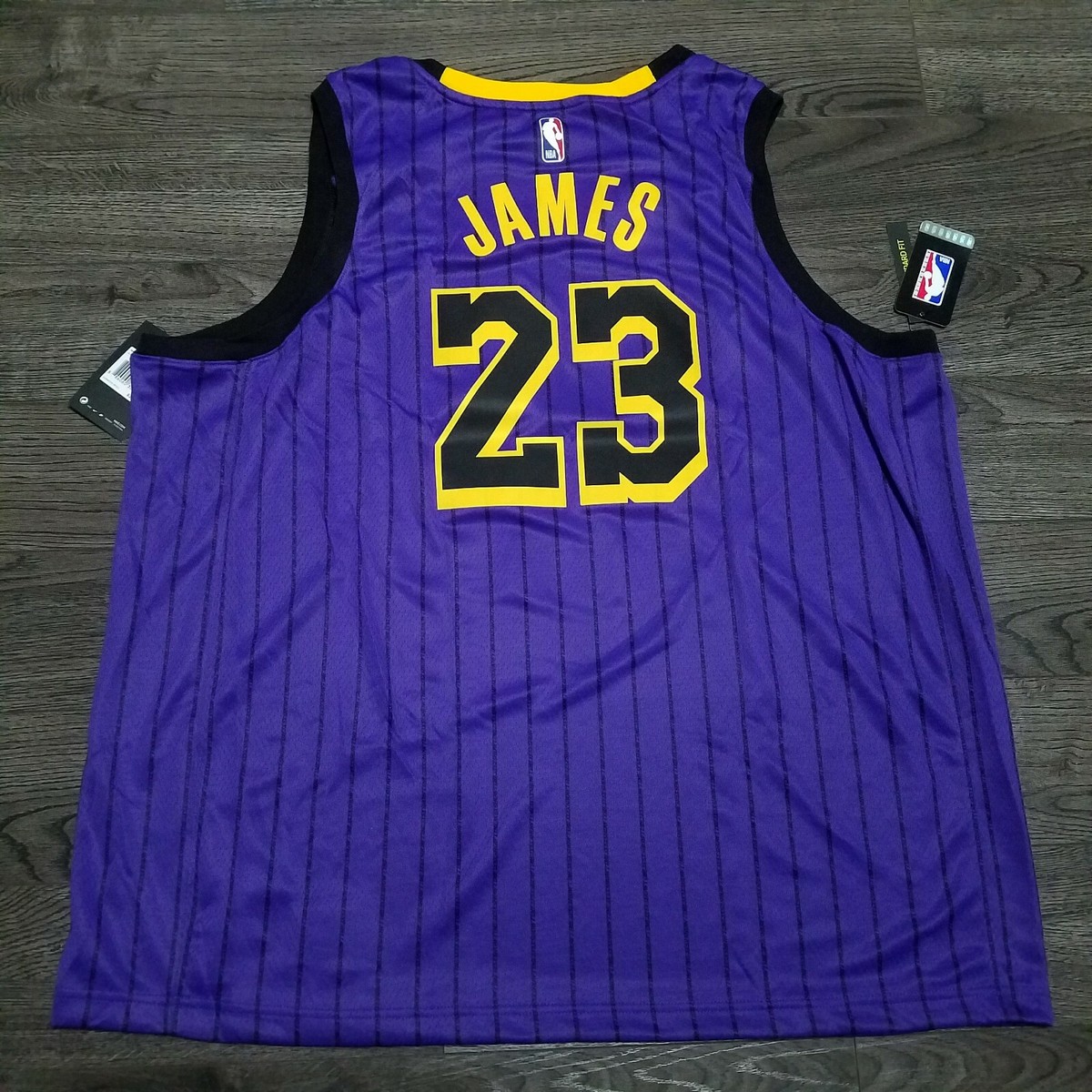 NIKE LA Lakers Lebron James 2019 City Edition Showtime Jersey Mens 3XL  Purple