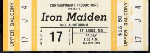 Biglietto Iron Maiden per un concerto del 6, 17, 1988 all'Auditorium Kiel T # 17 J 5 - Foto 1 di 5