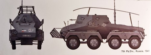 AF35263 AFV Club German Panzerfunkwagen Sd.Kfz.263 8 ruote kit di montaggio 1:35 - Foto 3 di 3