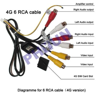 20-PIN Car Auto Stereo Radio RCA Output Wire Aux-in Adapter - Foto 5