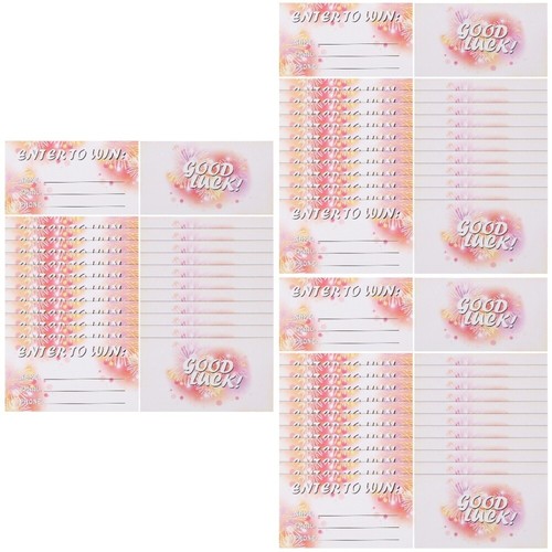 3 Count Lotteriekartenformular Leere Stimmzettel Voting-Tombola-Tickets