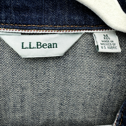LL Bean Womens Lightweight Jean Jacket Size Medium Blue Medium Wash - Picture 2 of 10