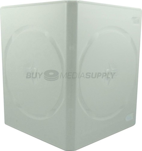 14mm Standard White Double 2 Discs DVD Case Lot - Afbeelding 5 van 5