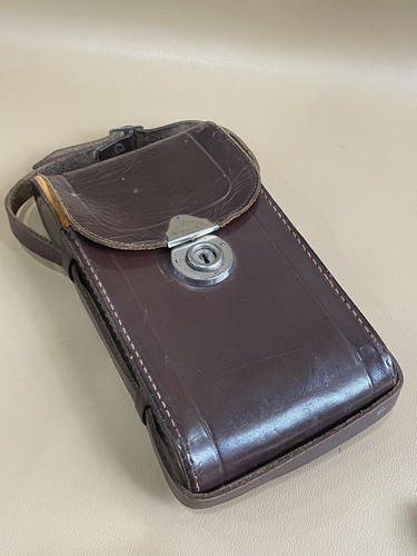 Vintage Photo Brenner Koln Brown Leather Camera Case - Picture 8 of 9