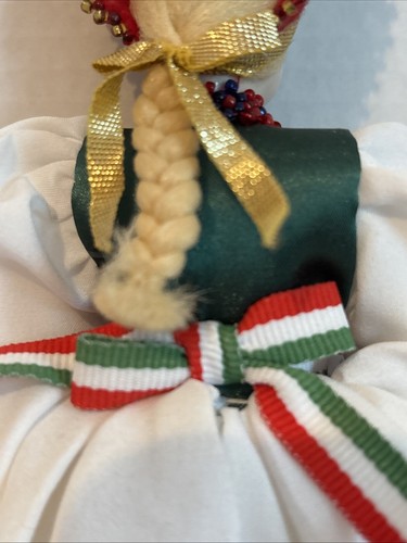 Vintage Traditional Hungarian Doll Porcelain Face Beaded 16” Slavic Hungary - Picture 11 of 16