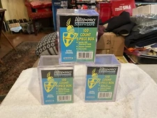 3-PACK Ultra Pro 100 Count 2-Piece Storage Trading Card Box Holder Case Sports