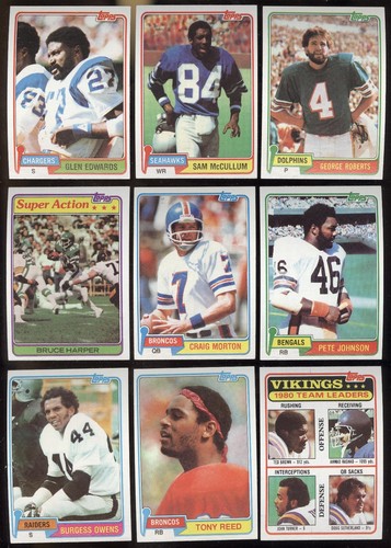 1981 TOPPS NFL FOOTBALL CARD + ROOKIE RC SEE LIST 227-528 - Picture 296 of 448