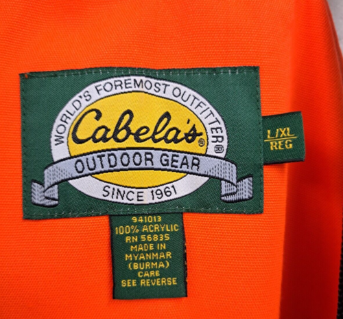 CABELA'S DELUXE UPLAND GAME BAG BLAZE ORANGE PHEASANT BIRD DUCK HUNTING VEST L/X - Picture 5 of 9