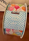 Kirkland Wire-Edged Ribbon 2.5" Wide 50 Yd White Ribbon Festive Balloons Glitter
