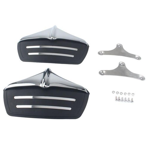 Left Right Chrome Rear Mud Flap Fender Guard For Harley Tri Glide FLHTCUTG 11-23 - Picture 4 of 9