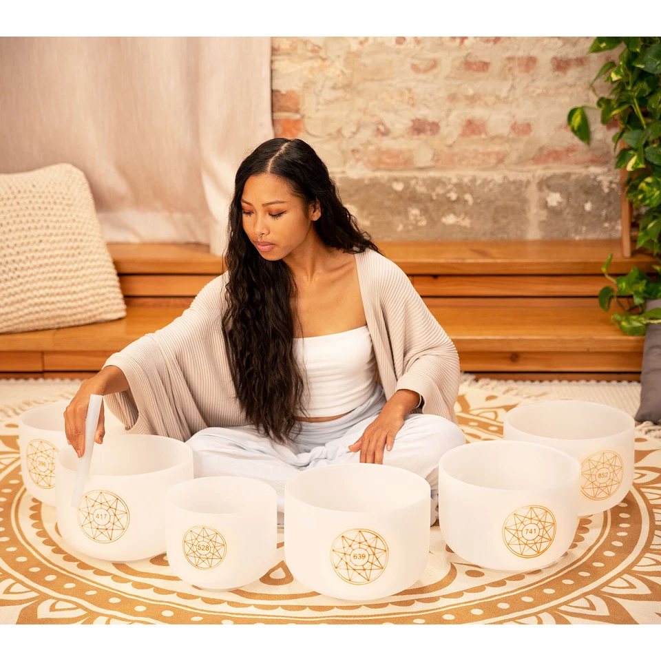 Meinl Sonic Energy (SOLCSBSET) Crystal Singing Bowl Solfeggio Set - Bild 3 von 4