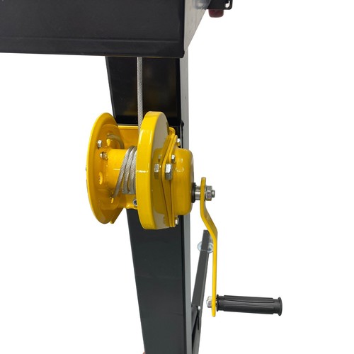 Single 23Ft Hand Wheel Crank Stand with Outriggers Truss Stage Bracket Foldable - Picture 8 of 11