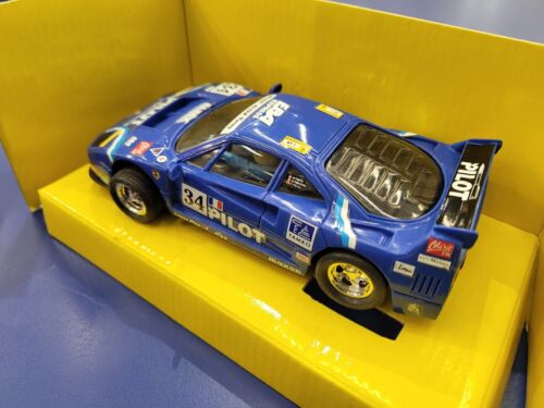 SCX MATCHBOX 83480.20 Ferrari F-40 Pilot Le Mans 1995 #34 Ferte Palau Slot Car - Picture 3 of 5