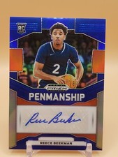 2024 Panini Prizm Draft Picks - Penmanship Blue Prizm #P-BEE Reece Beekman /149
