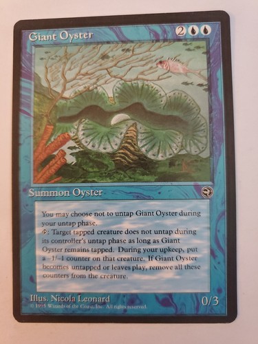 MTG Magic The Gathering Card Giant Oyster Summon Oyster Blue Homelands 1995 - Picture 1 of 2
