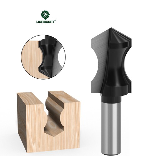 12mm 1/2" Schaft Tauchschnitt Handgriff HM Oberfräse Fräser NutFräser