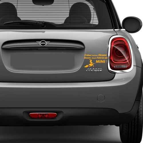 Pegatina Antes las brujas tenían escoba, hoy conducen Mini Cooper, idea de regalo - Imagen 3 de 4