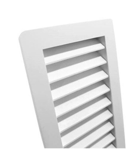 GRIGLIA DI VENTILAZIONE AREAZIONE DA ESTERNO IN PLASTICA RETTANGOLARE CM 24 x 14 - Foto 2 di 5