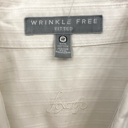 Foxcroft tg 1 2 antirughe aderente bianco righe misto cotone manica lunga - Foto 4 di 4