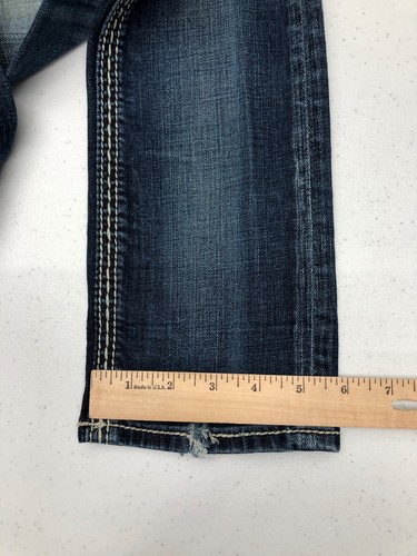 Jeans Rock Revival donna 26 Madison dritto lavaggio scuro denim capsula distrutta - Foto 13 di 17