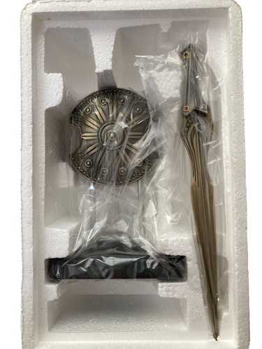 Brand New - Troy Letter Opener Achilles (Brad Pitt) Sword & Shield Stand. - Picture 2 of 5