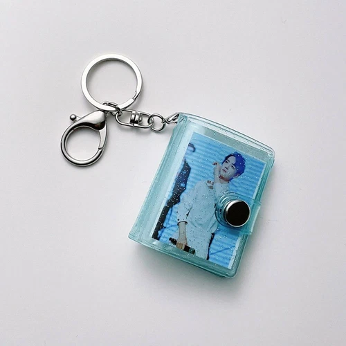 16 Pockets Mini Photo Album 1/2 Inch Backpack Keyring New Keychain Mini Album - Picture 4 of 12