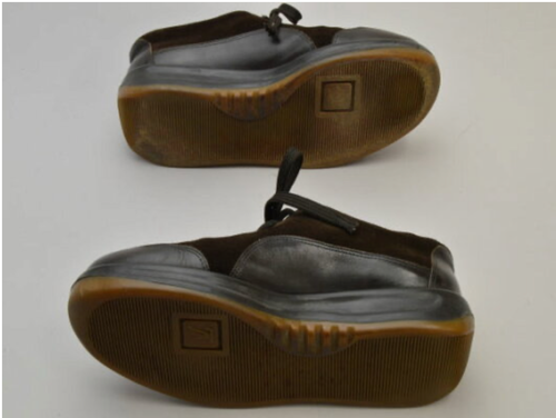 LOUIS VUITTON Suede Leather Shoes Sneakers Size 8 Dark Brown Men's Japan - Picture 9 of 9