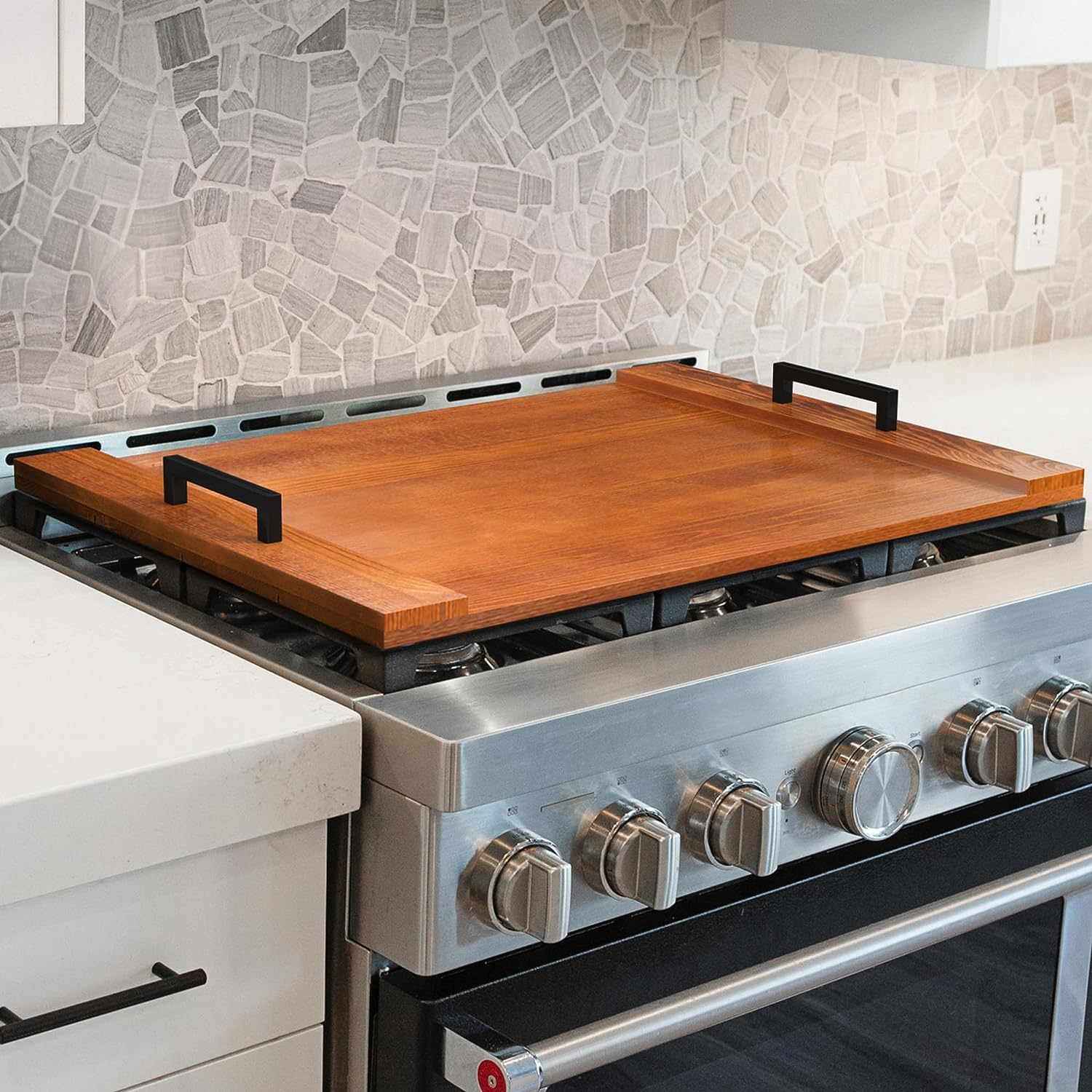 Solid Wood Stove Top Cover Board (30X22 Inches, Solid Pine) Noodle Board  Stove | eBay