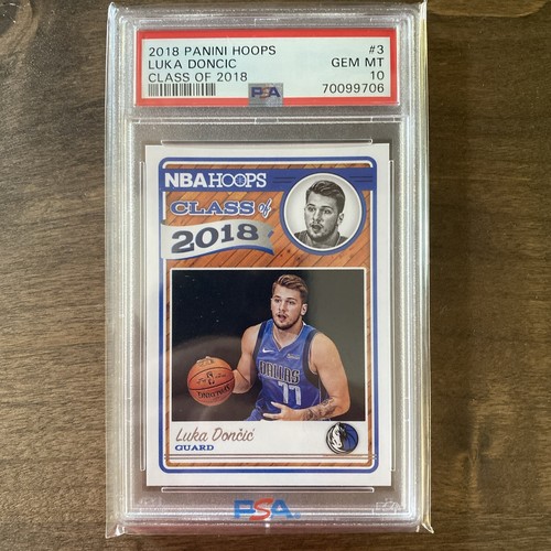 2018-19 Panini NBA Hoops Class of 2018 Luka Doncic RC Rookie #3 PSA 10