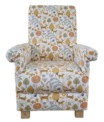 Children's Handcrafted Armchair Fabric Kids Chair Animals Nursery Boys Girls New - Picture 78 of 98