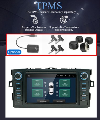 Unidad principal de navegación GPS radio estéreo Android de 7"" para Toyota Auris 2006-2012 Carplay - Imagen 16 de 24