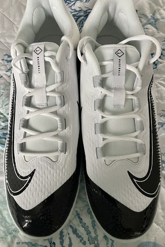 Scarpe da baseball Nike Alpha Huarache Elite 4 basse MCS bianche e nere taglia 13 FD6255-101 - Foto 13 di 20