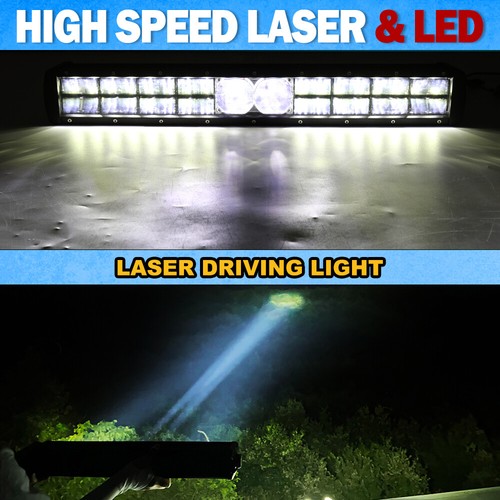 Barra de luz láser LED 12""22""32"" 42""52"" combo de punto de inundación de doble fila 1500 metros de distancia - Imagen 13 de 19