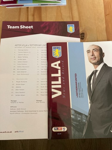 Aston Villa Programme 2016/17 2017/18 2018/19 2019/20 2021/22 2022/23 2023/24 - Bild 9 von 376