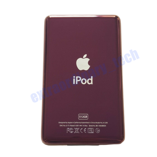 Metal Back Cover & Audio Jack Hold Switch for iPod Video 5th Classic 6/7th 160GB - Picture 26 of 26