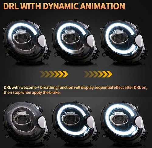 FARI LED MINI ONE COOPER COOPER S R56 R57 R58 R59 JCW DINAMICHE - Imagen 3 de 5