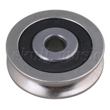 Bearing Steel Guide Rail Pulley Passive Round Wheel 30mm Outer Diameter