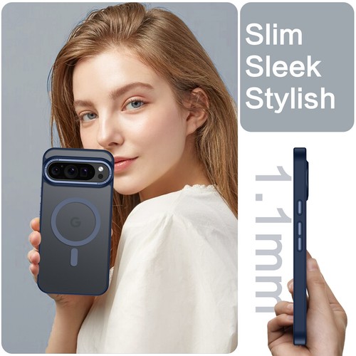 Case For Google Pixel 9/9a/8/7 Pro XL Mag Safe Magnetic Translucent Matte Cover - 第 255/277 張圖片