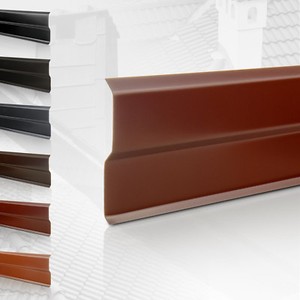 Aluminiumblech Wandanschlussleiste Wandanschlussschiene 2 Meter Farbe GRAPHIT