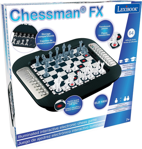 CG1335 Chessman FX Gioco Di Scacchi Elettronico Con Tastiera Touch Ed Effetti Lu - Foto 5 di 12