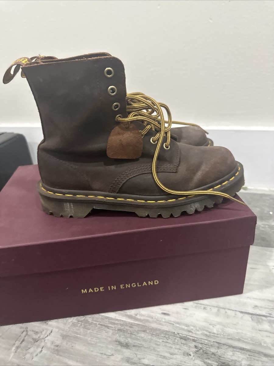 Doc Martens Made In England Was Commander Mid Brown Size 6 Used | eBay