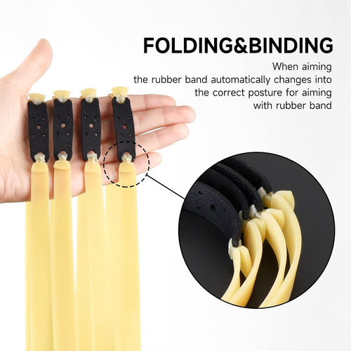 10 Packs Thickened 2.0Mm Flat Rubber Slingshots Can Be Replaced with Elastic Ban - Picture 5 of 12