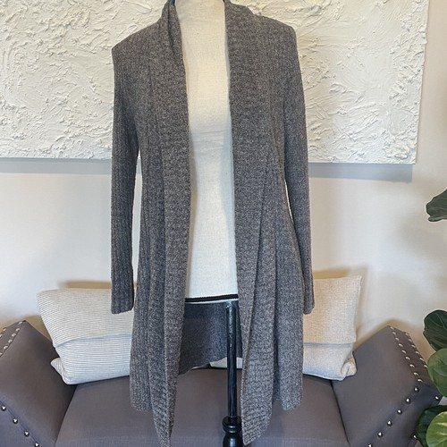 Barefoot Dreams Cozychic Lite Montecito Cardi Cardigan Gray Style 494 Sz XS - Picture 2 of 10