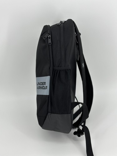 Under Armour Unisex Roland Backpack Black Silver Travel School Bag Bookbag - Picture 4 of 18