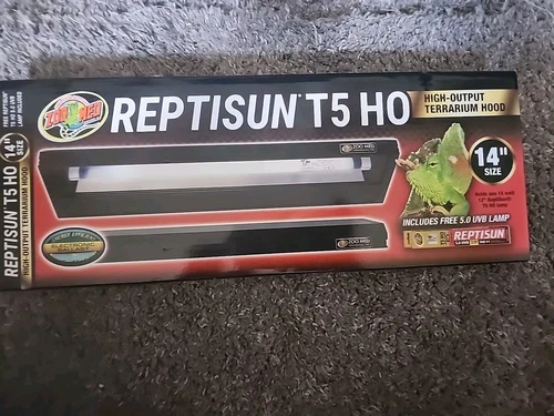 Zoo Med Reptisun T5 HO High Output Terrarium Hood W/Free Lamp 14"