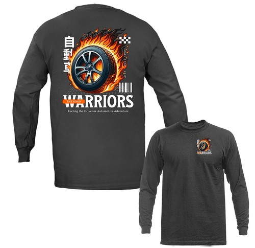 The Road Warriors Imported Tuned Custom JDM Sports Car Graphic Long Sleeve - Picture 3 of 14